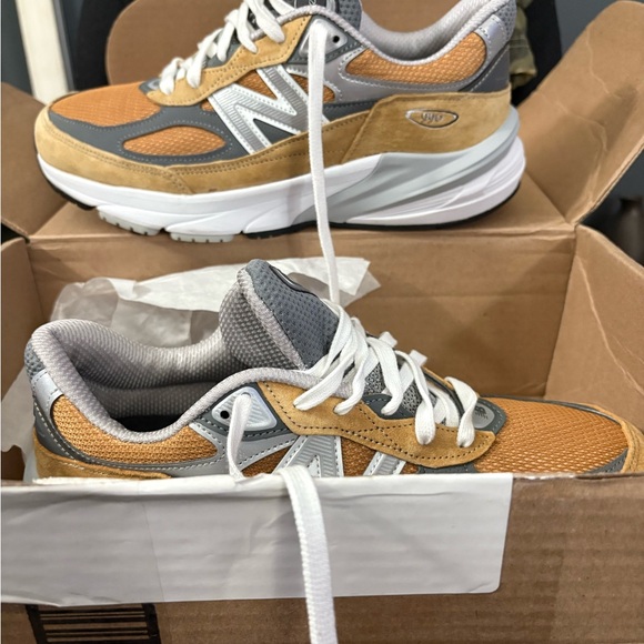 New Balance Athletic Shoes in Gray and Tan - Picture 1 of 1